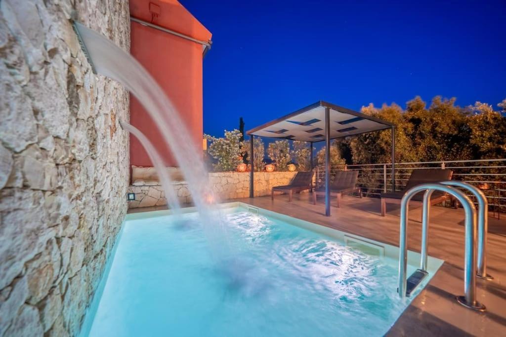 Villa Elisabeth Sea View Private Pool Fiskardo Kefalonia Katsarata Экстерьер фото