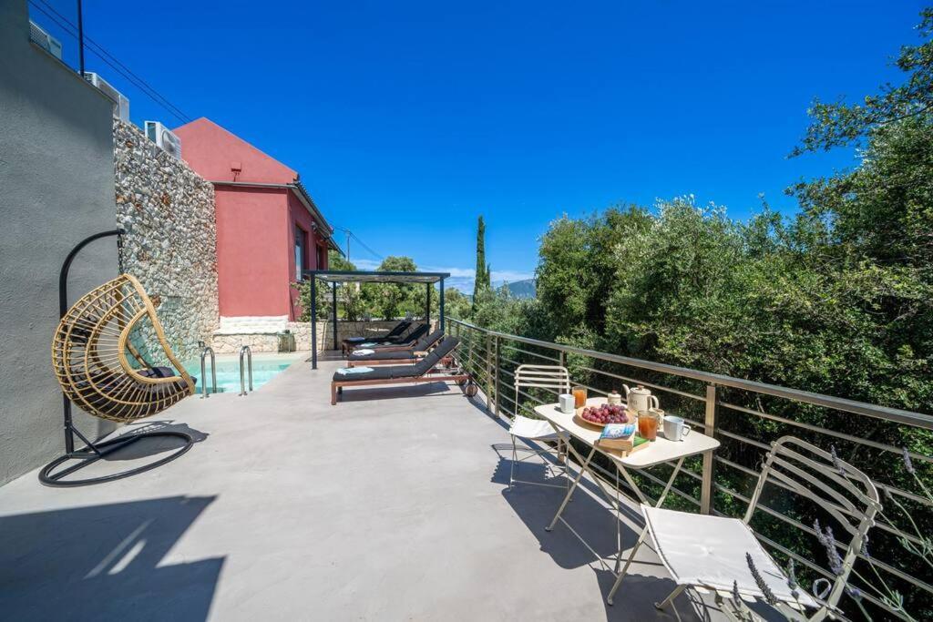 Villa Elisabeth Sea View Private Pool Fiskardo Kefalonia Katsarata Экстерьер фото