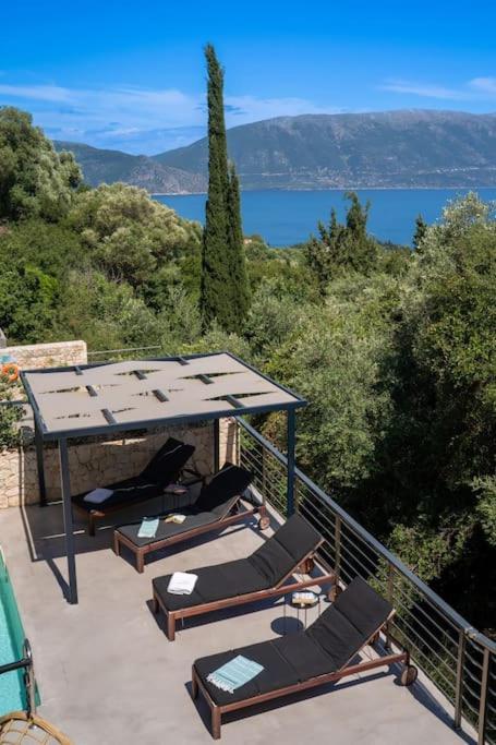 Villa Elisabeth Sea View Private Pool Fiskardo Kefalonia Katsarata Экстерьер фото