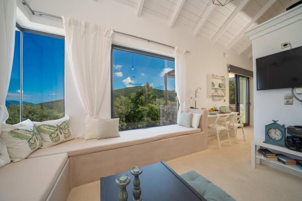 Villa Elisabeth Sea View Private Pool Fiskardo Kefalonia Katsarata Экстерьер фото