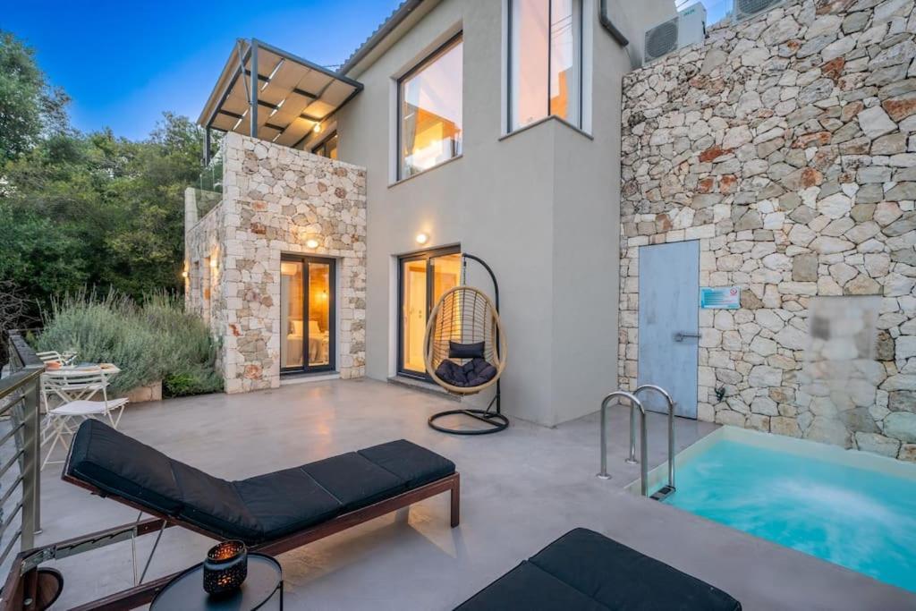 Villa Elisabeth Sea View Private Pool Fiskardo Kefalonia Katsarata Экстерьер фото